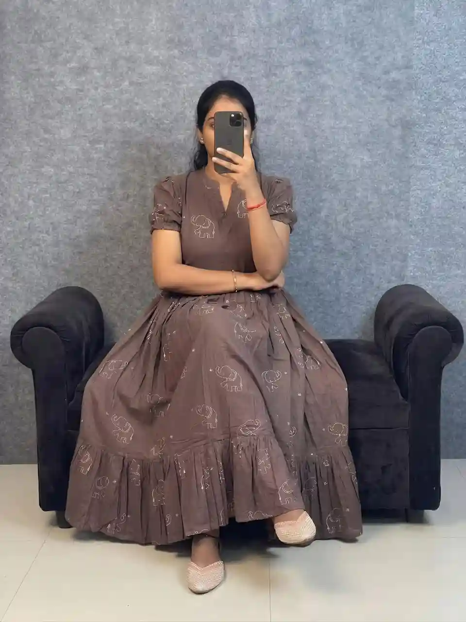 SLUB COTTON ANARKALI (A02)