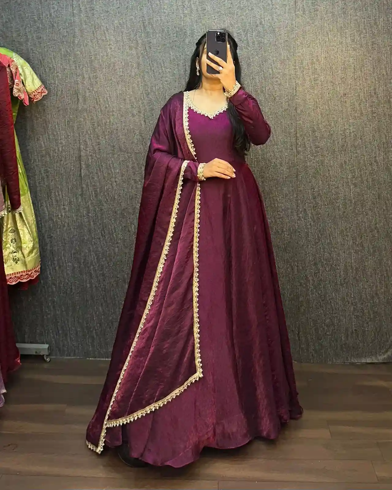 Fendy Silk Premium Designer Gown (FP04)