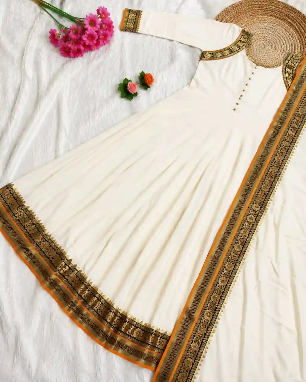 VICHITRA SILK ANARKALI WITH DUPATTA (VSA03)