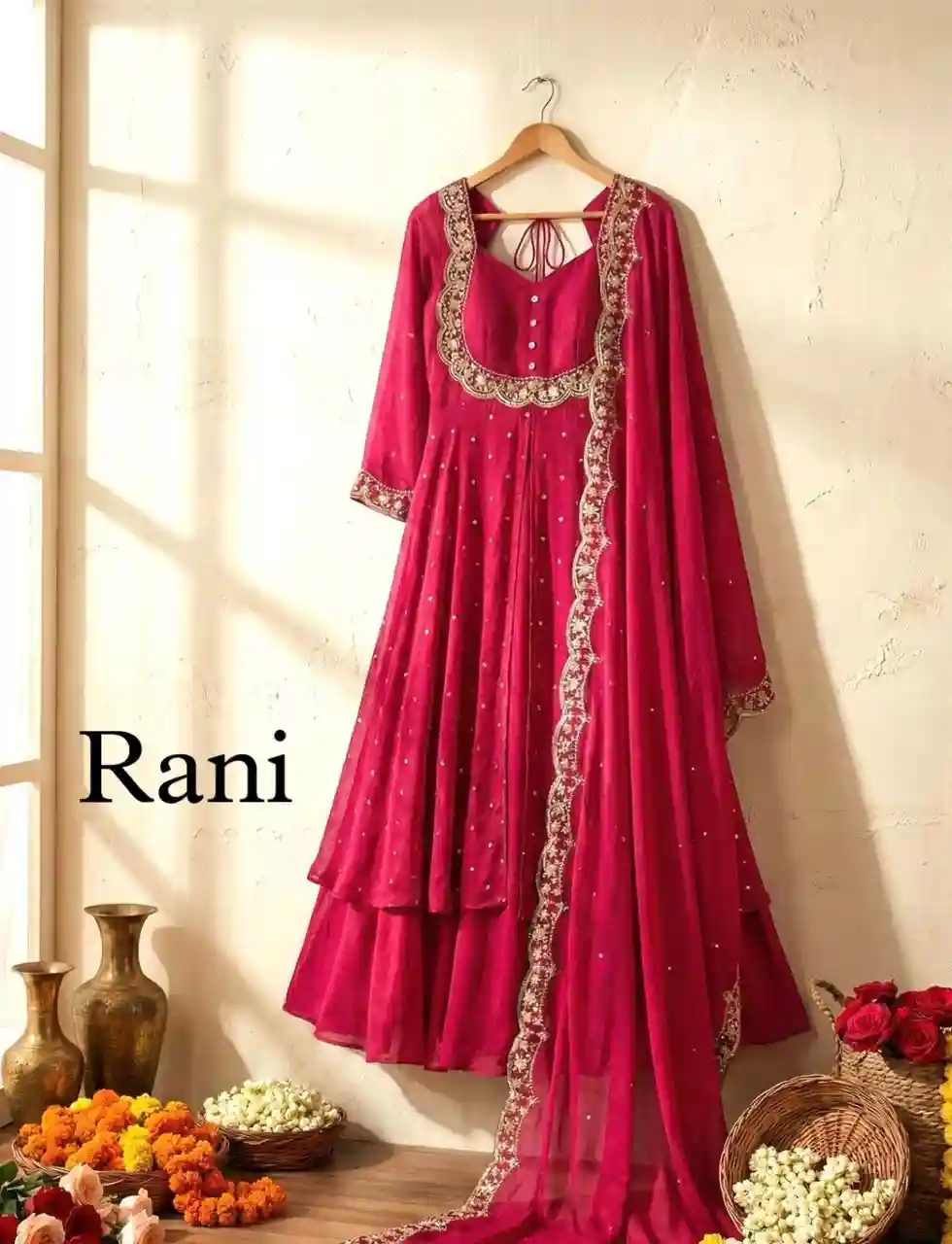 Vichitra Silk skirt and cape pcs (VSK19)