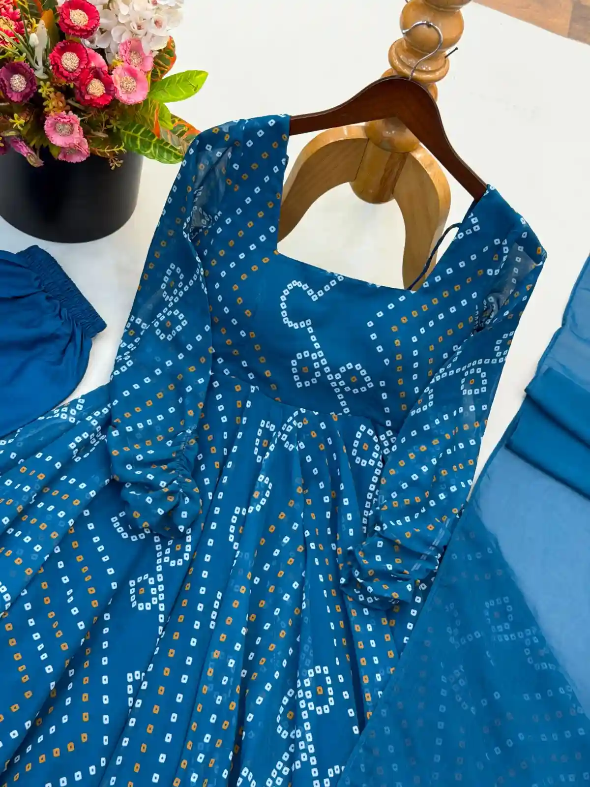 Faux Georgette Anarkali Set (FGA01)