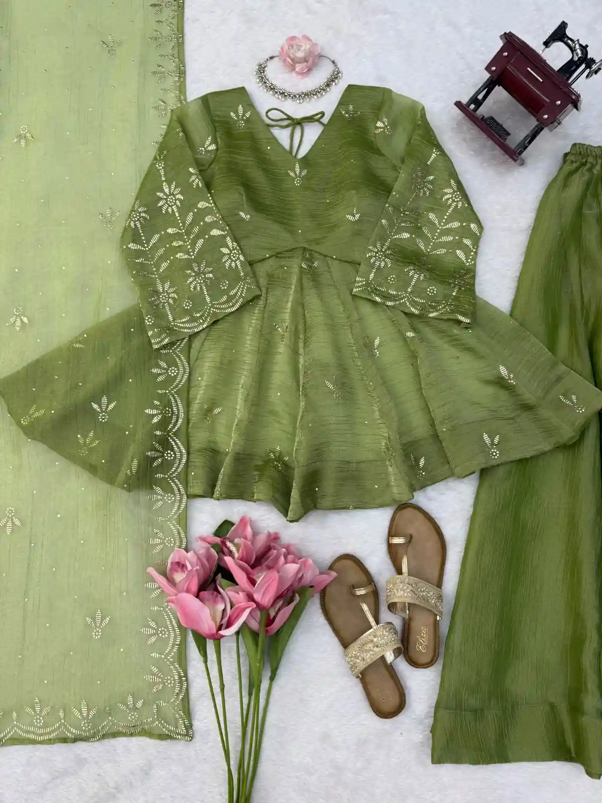 Salsa Silk peplum Set (SSP01)