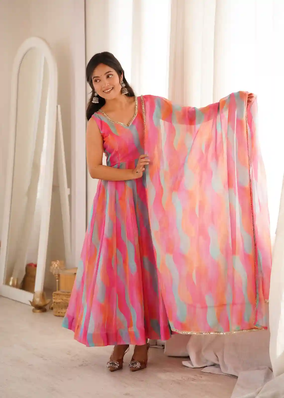Tebi Organza Anarkali suit ( TOA1)