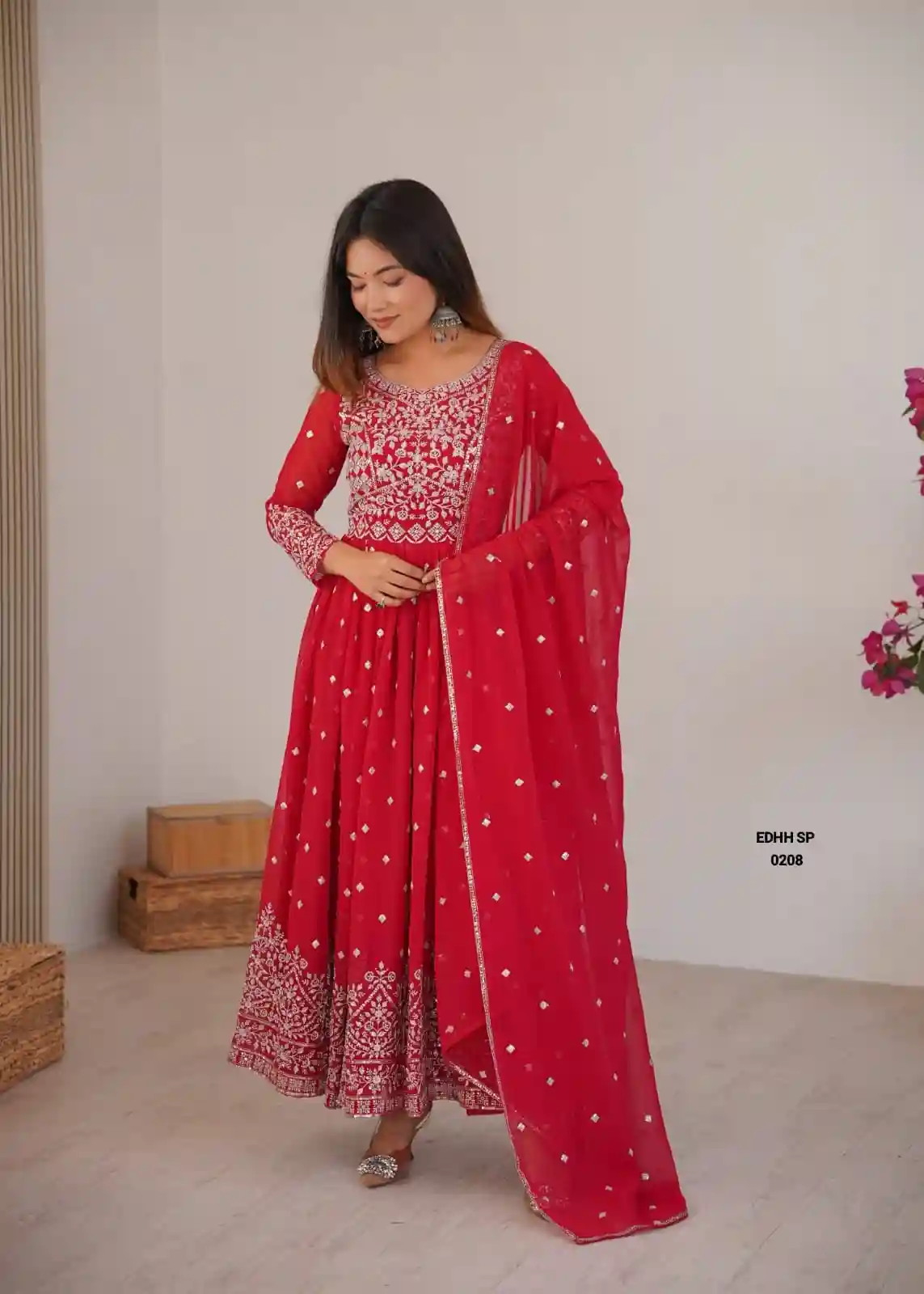 Heavy Faux Georgette Anarkali (FGA03)