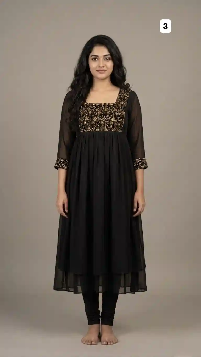 Georgette sequence kurti 03