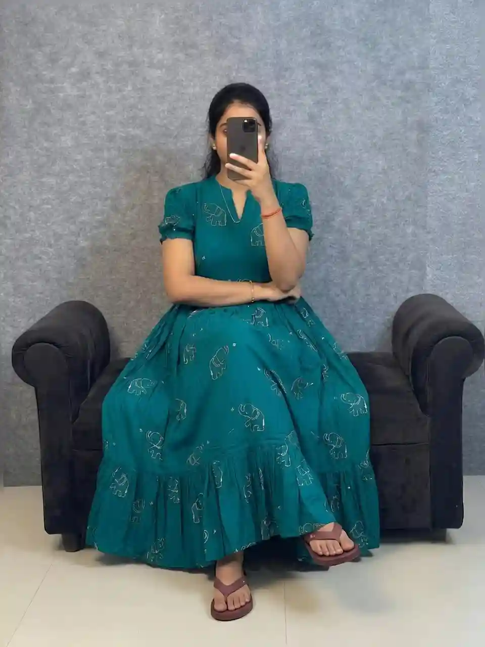 SLUB COTTON ANARKALI (A04)