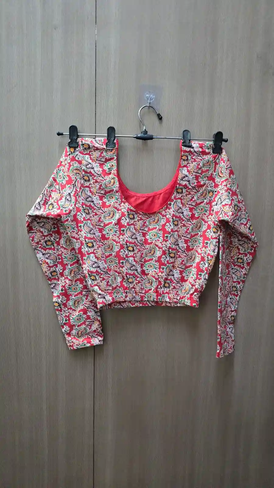 Full Sleeve Strachable kalamkari blouse (BL09)