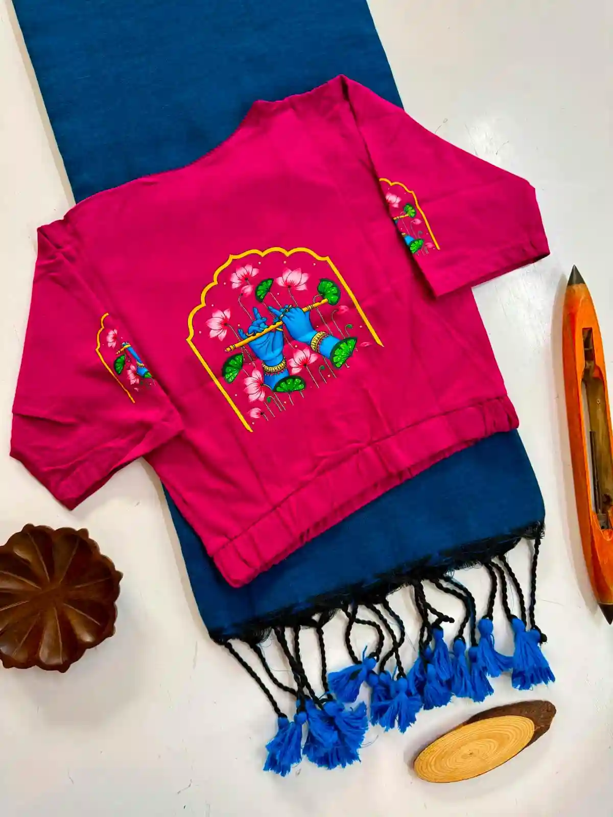 Handloom Khadi  COTTON Saree with BLOUSE (SB11)