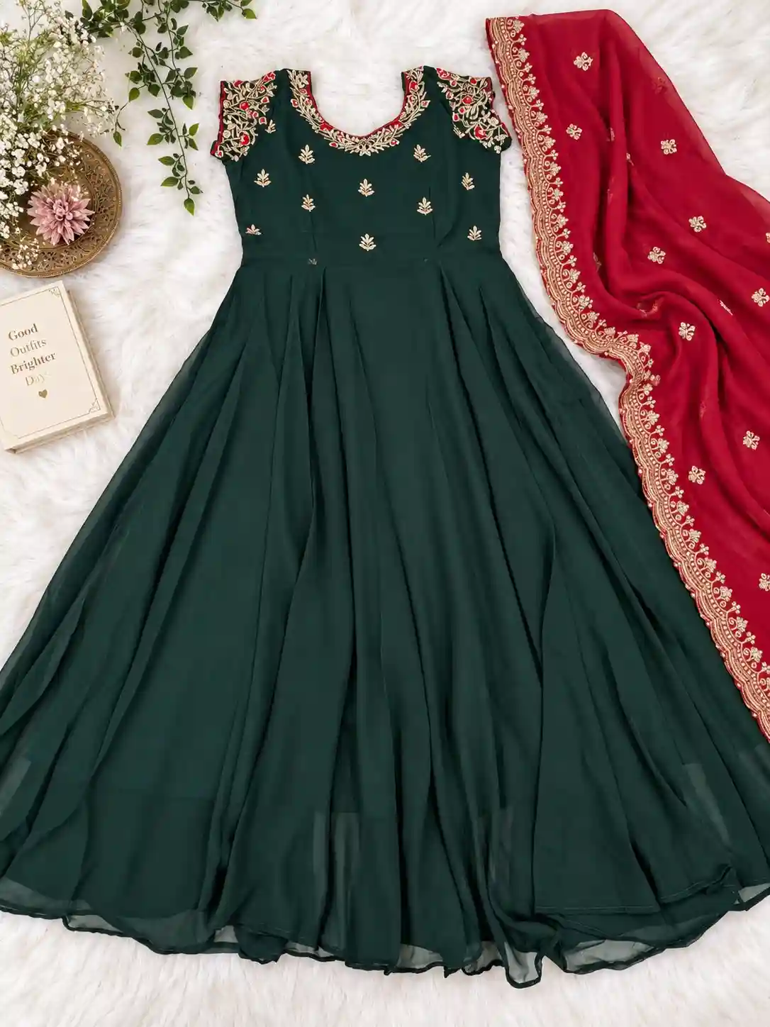 Georgette Anarkali & Dupatta ( GAD01)