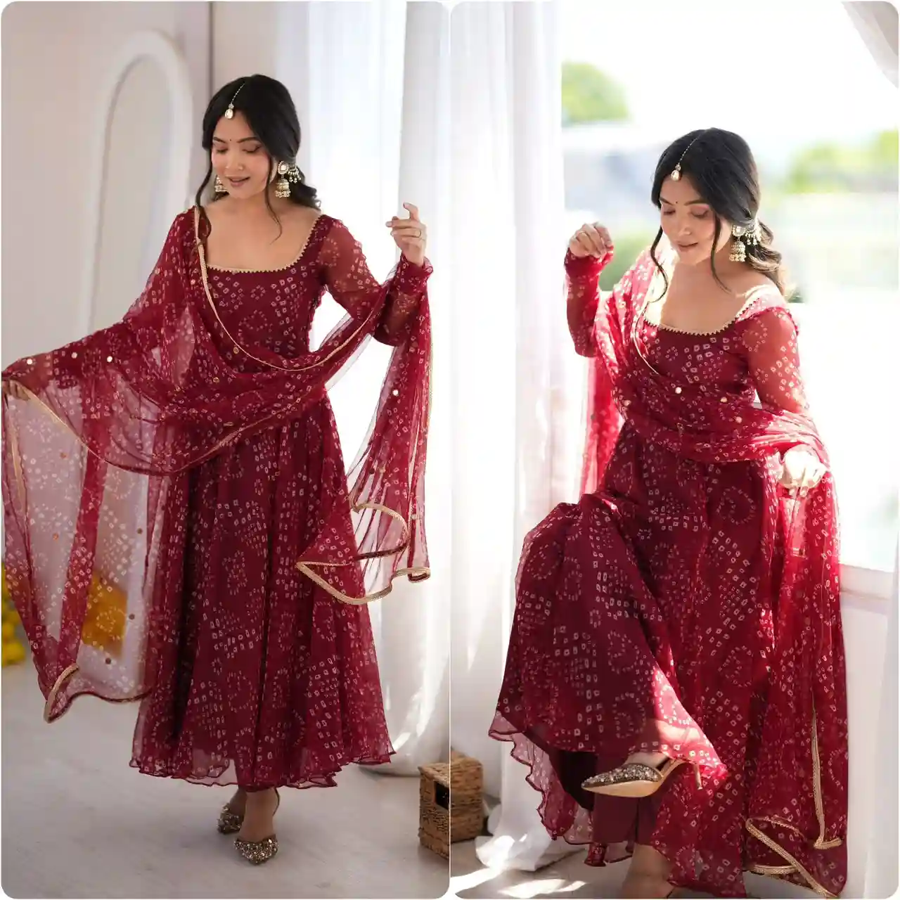 Designer Faux Georgette Gown With Dupatta (GG01)
