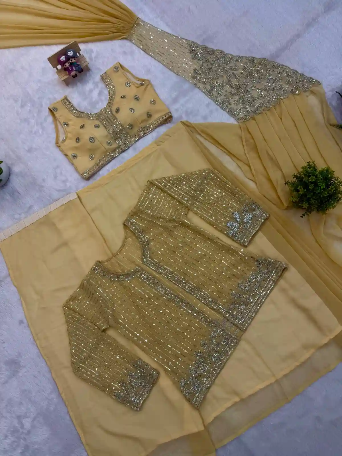 FAUX GEORGETTE KOTI SAREE (KS05)