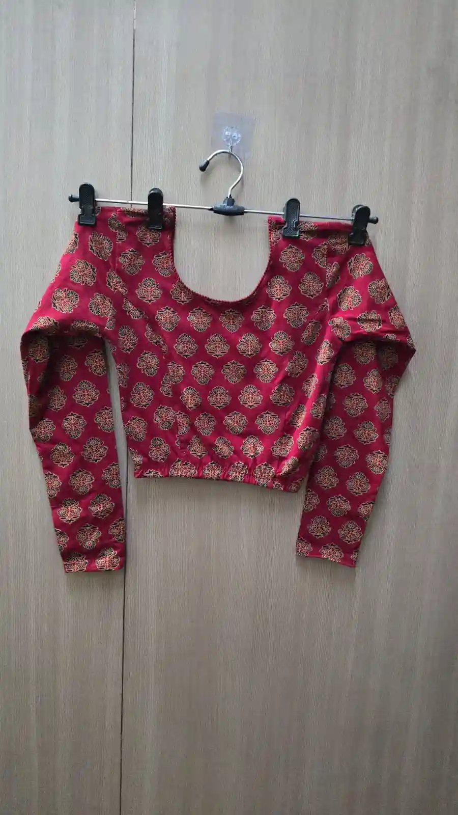 Full Sleeve Strachable kalamkari blouse (BL10)