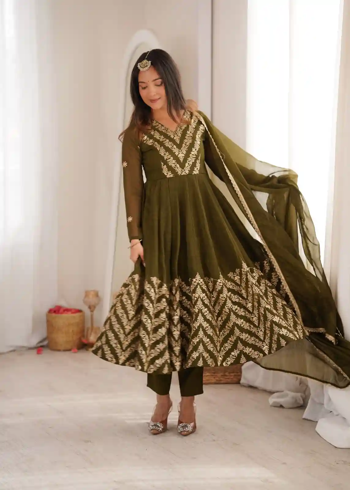 Crunchy Anarkali Gown ( CAG02)