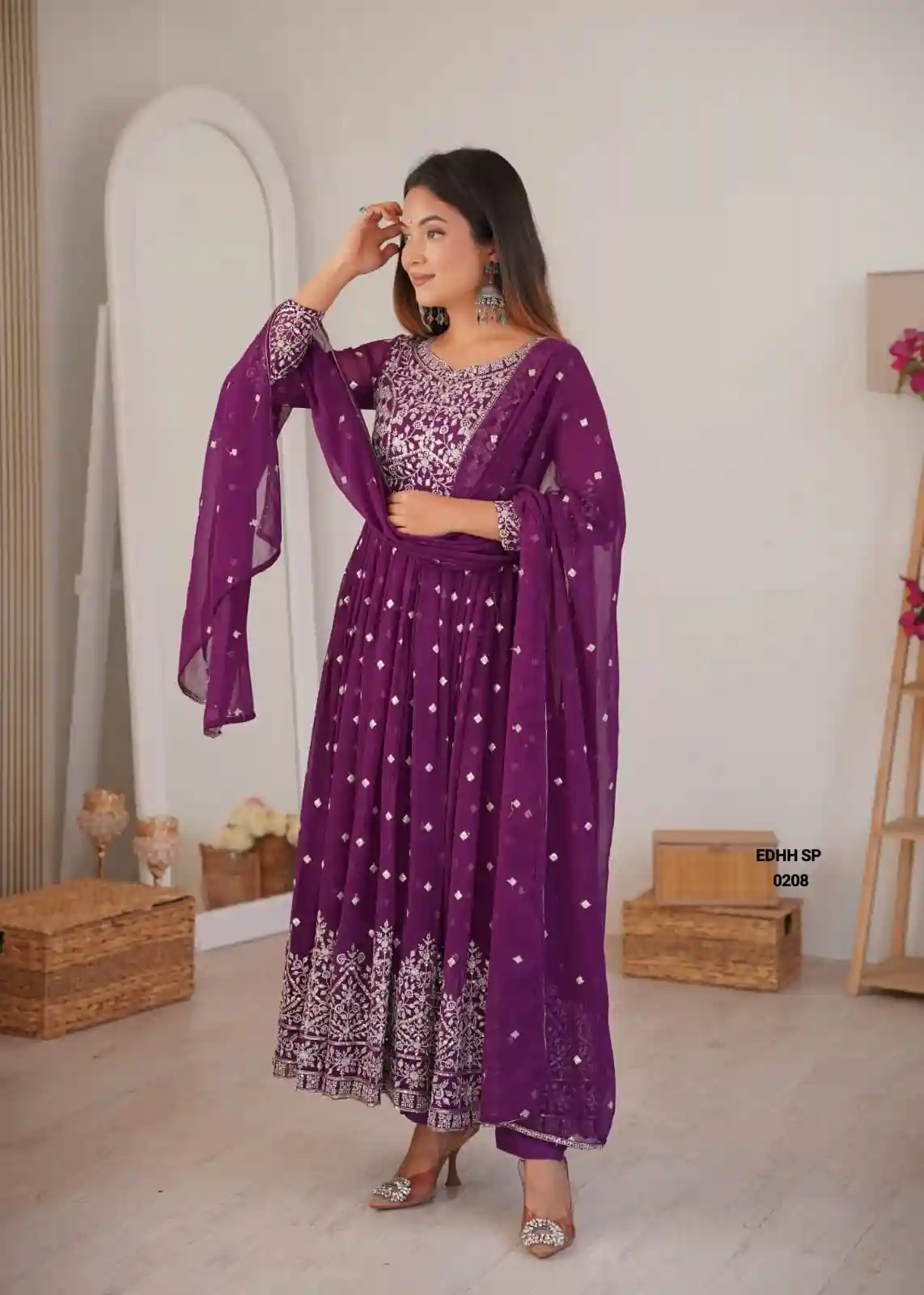 Heavy Faux Georgette Anarkali (FGA02)