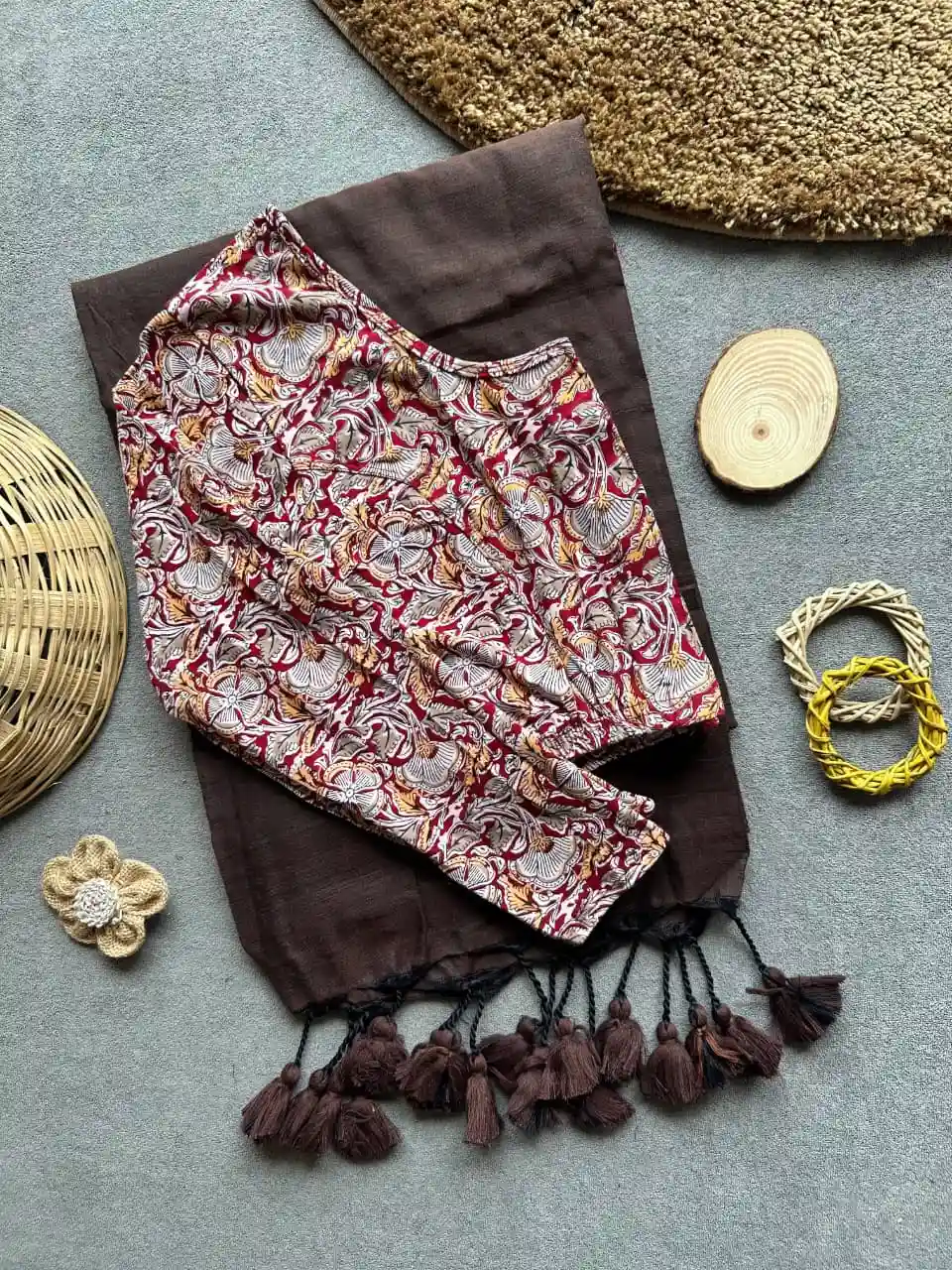 Handloom Khadi Cotton Saree Combo (A11)