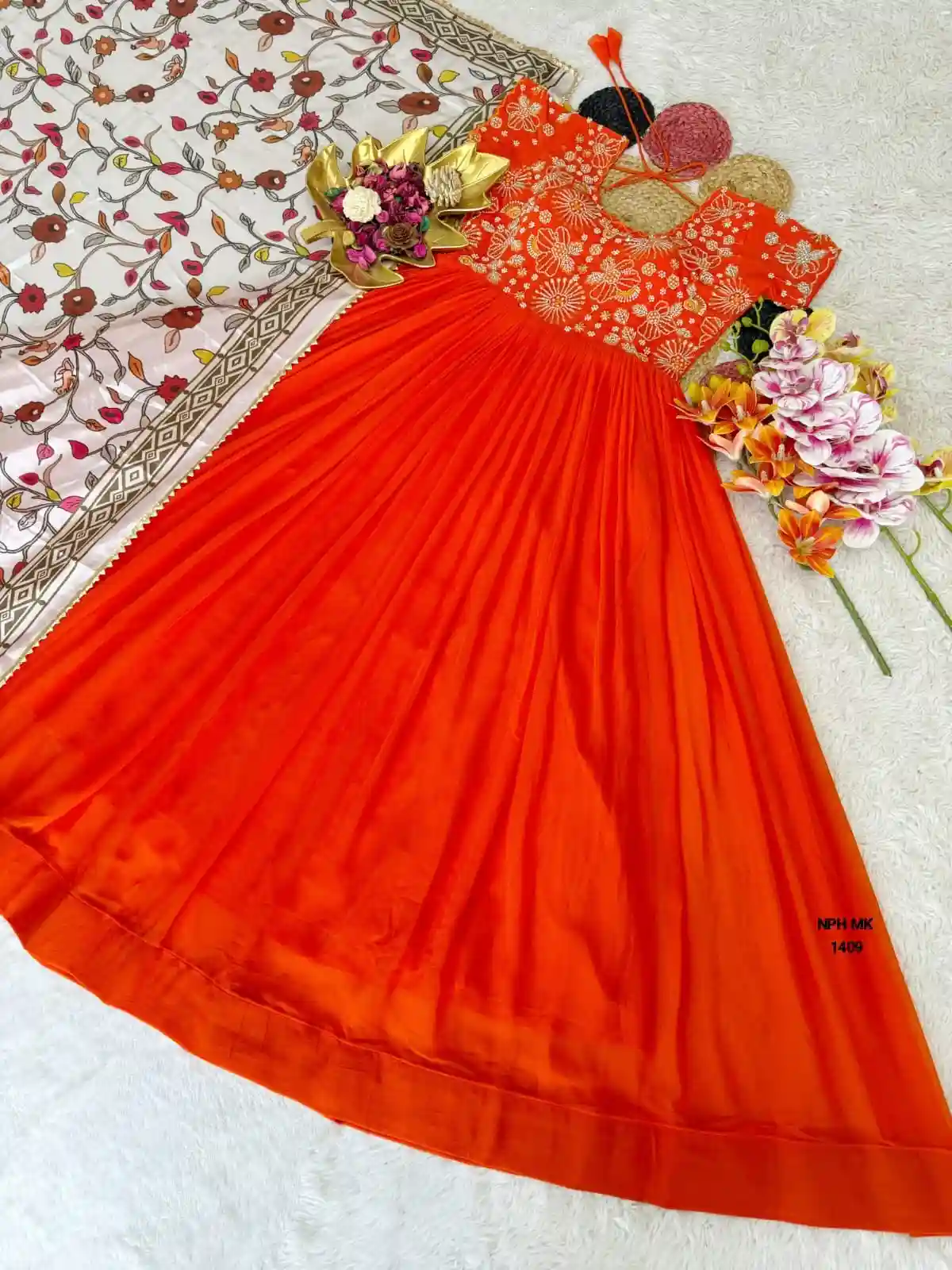 Maggam Work Gown ( MO01)