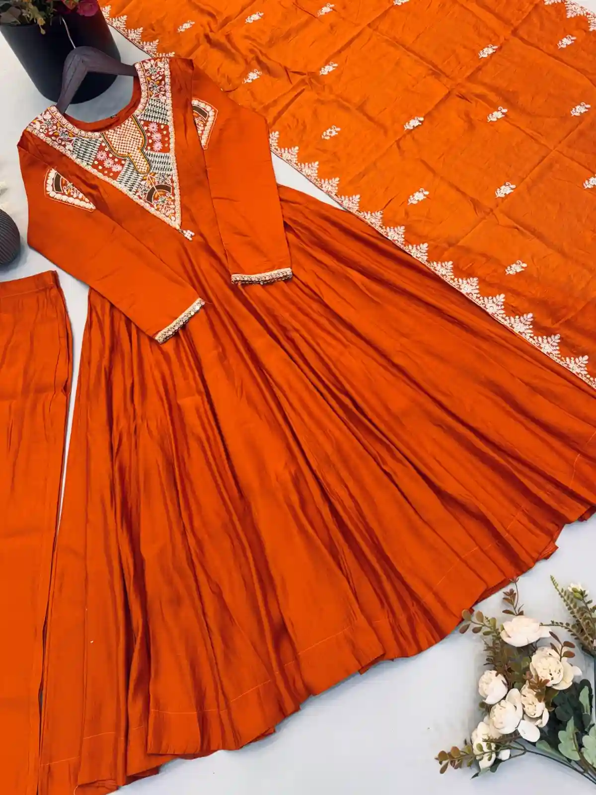 Designer Anarkali Three Piece Set (DA01)