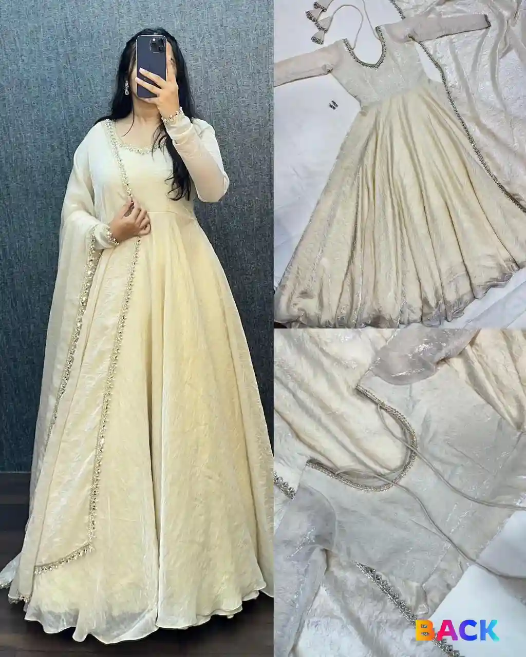 Fendy Silk Premium Designer Gown (FP01)