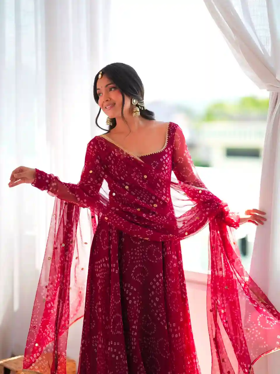 Designer Faux Georgette Gown With Dupatta (GG01)
