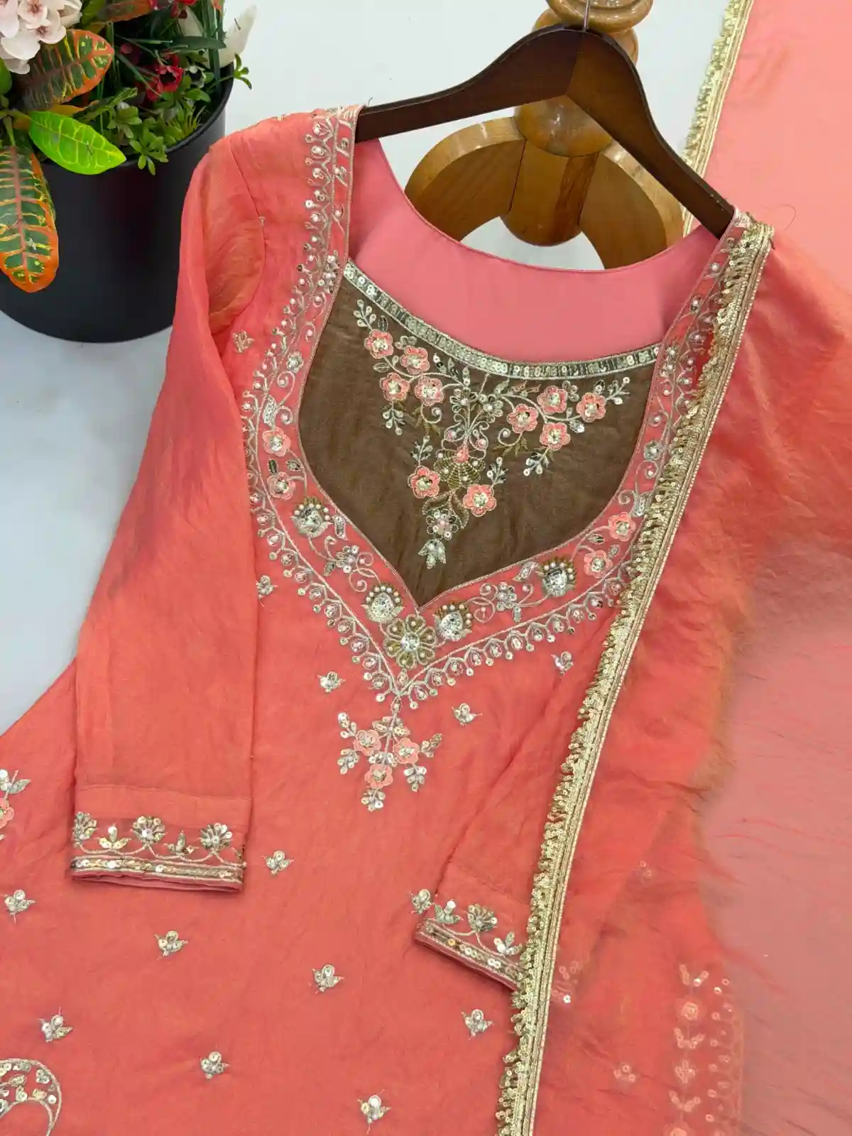 Embroidery Sequence Sharara Set (ES03)