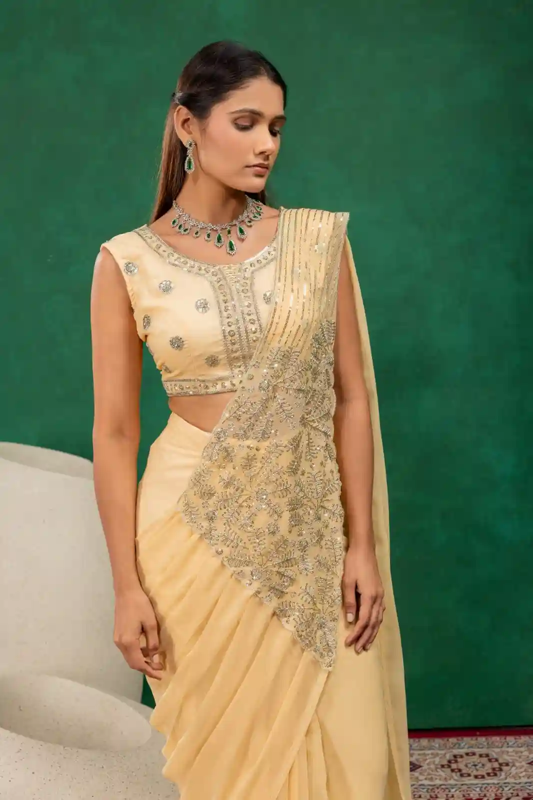 FAUX GEORGETTE KOTI SAREE (KS05)