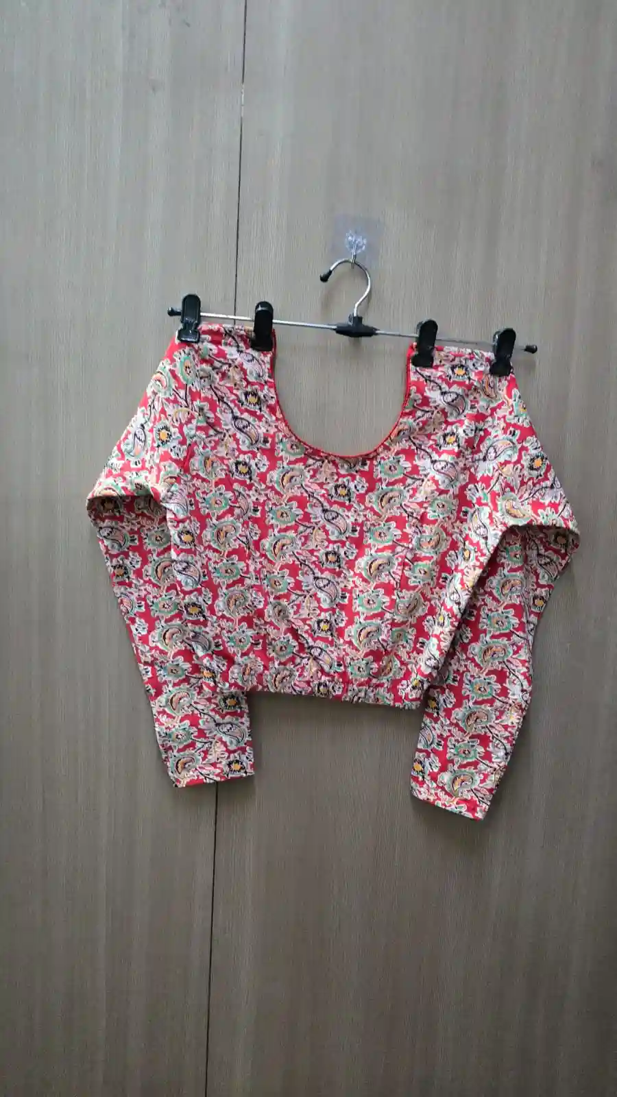 Full Sleeve Strachable kalamkari blouse (BL09)