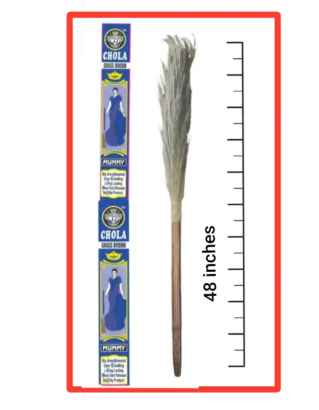 MUMMY Plastic Handle Broom.