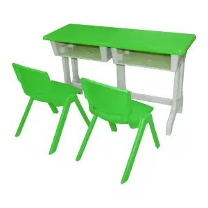 School Furnitures double seater desk & chair- LF 157