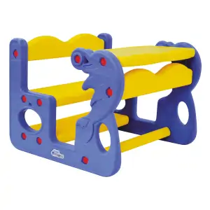School furnitures double seater dolphin desk- LF 411