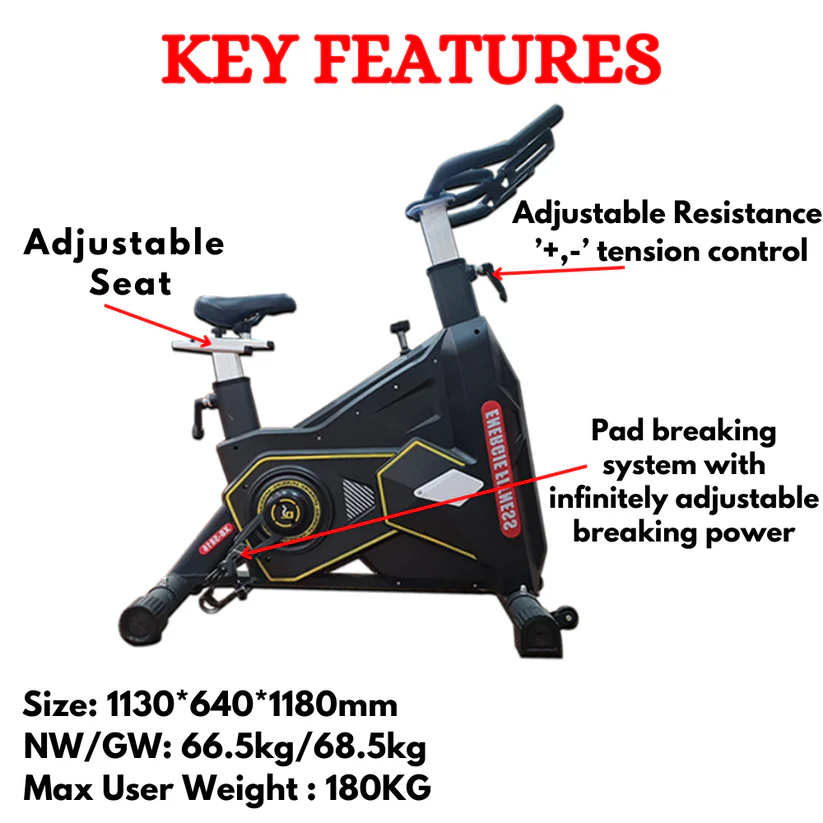 Best Transformer Spinning Bike XB- 5816B (with 24kg Fly Wheel)