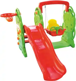 Indoor bear slide with swing - LF 977