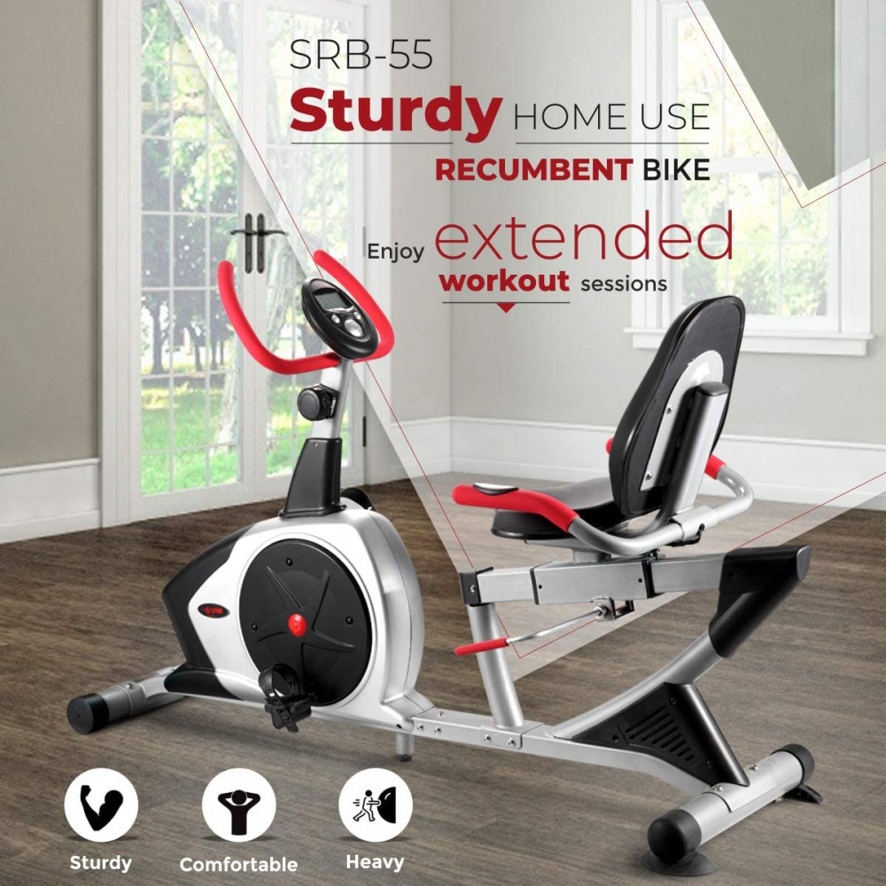 SRB-35 Heavy Duty Magnetic Recumbent Exercise Bike Unisex Adult