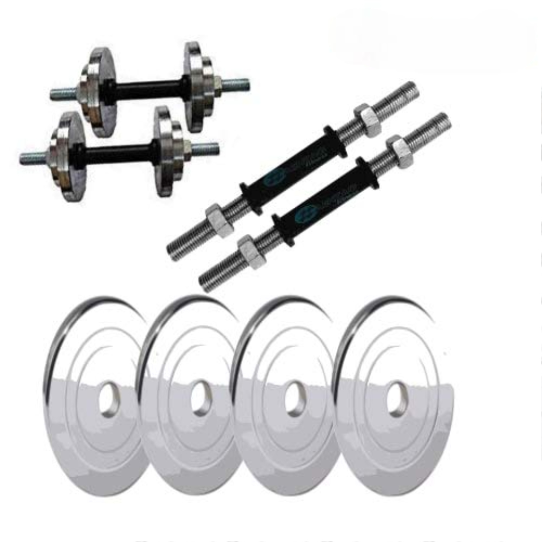 60kg chrome steel weights with 14? dumbbell rod