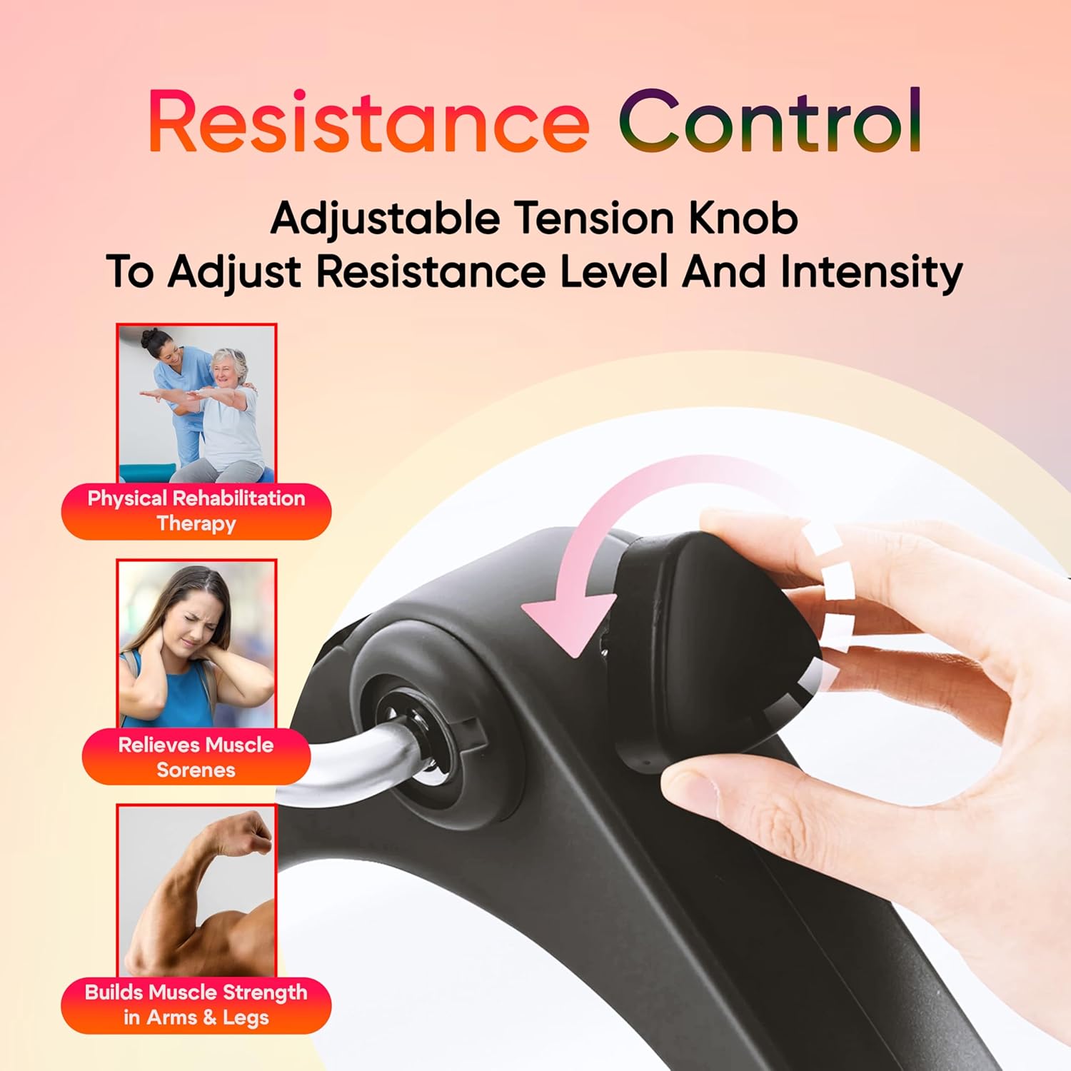 Mini Cycle Pedal Exerciser Adjustable Resistance and Digital Display