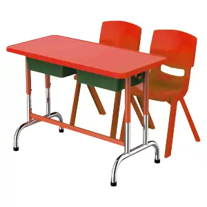 School furnitures double seater desk & chair- LF 158