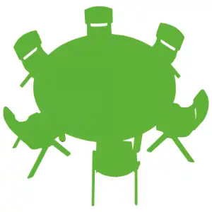School furnitures small round table- LF 114S