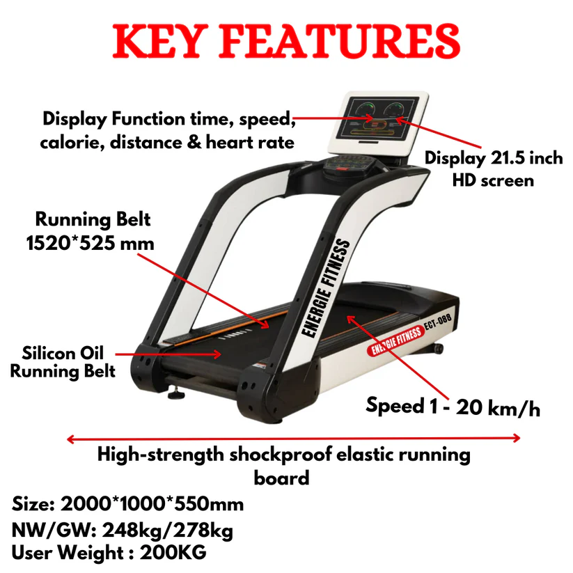 Best Commercial Monster Treadmill ECT-088