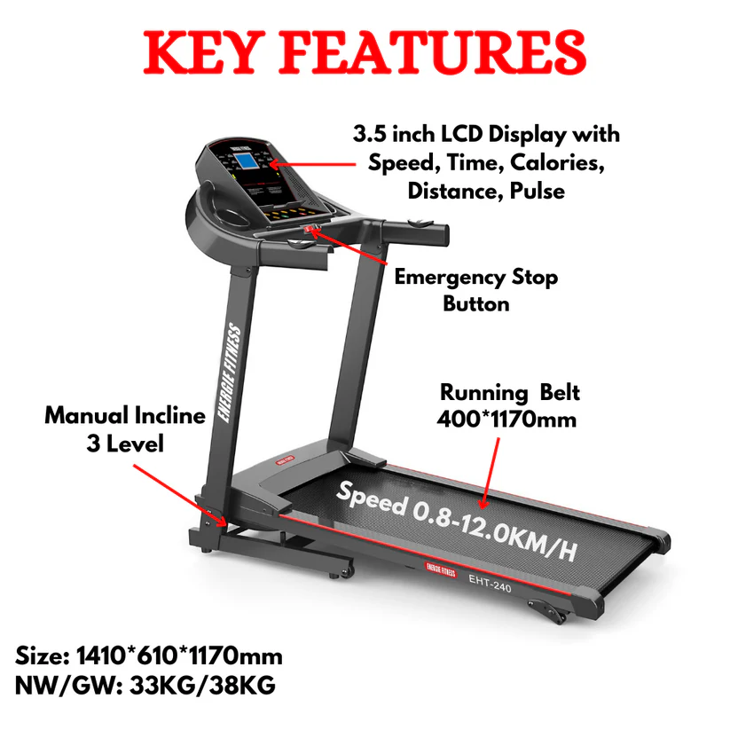 Best Treadmills for Home Gym EHT-240