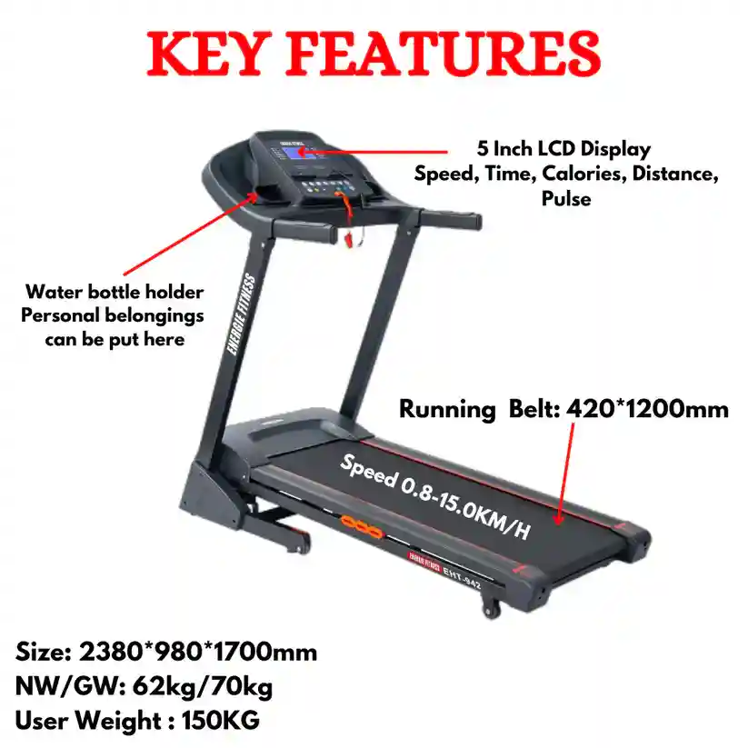 STH-6010A (4 HP DC MOTOR) 15 grade electric ascension treadmill