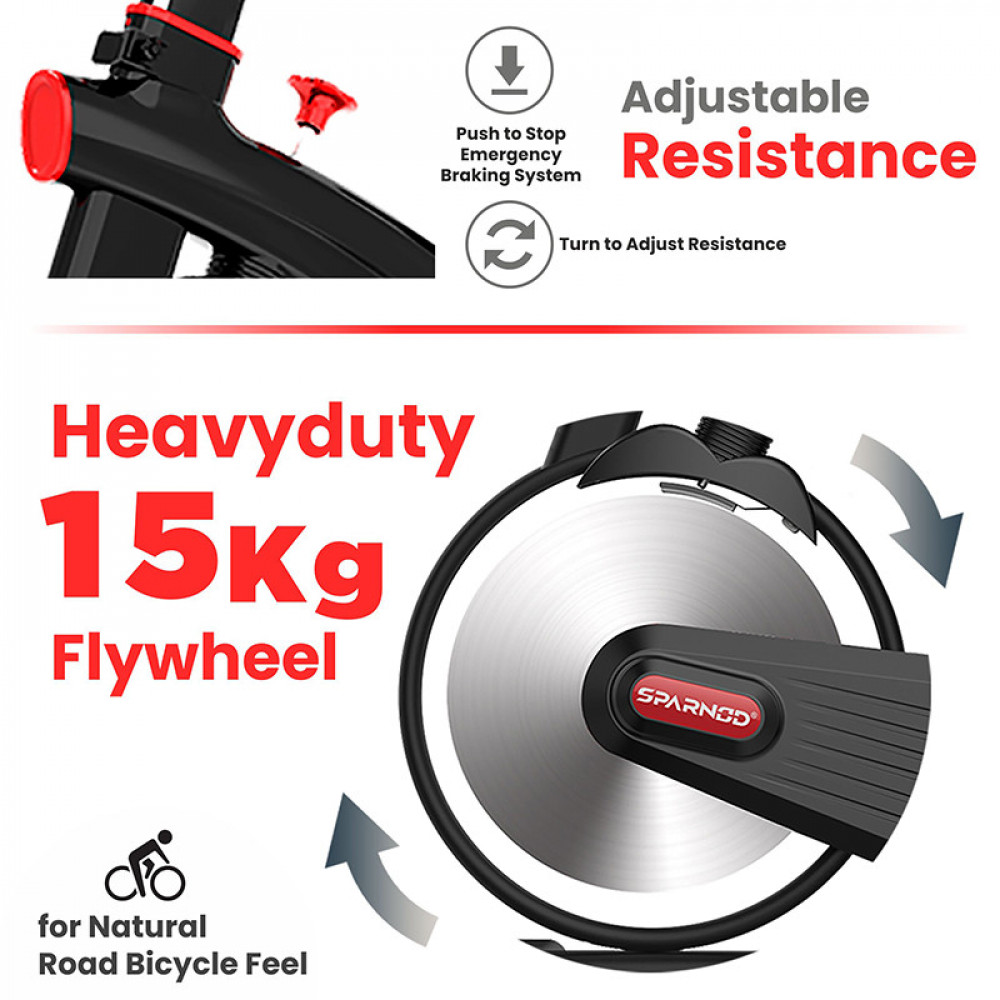 SSB-15 Heavy Duty 15Kg FLywheel Spin Bike