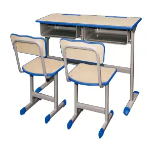 School furnitures double seater desk & chair- LF 0405
