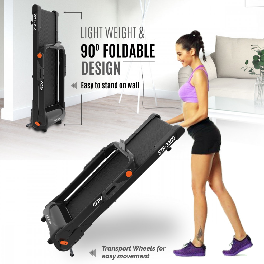 STH-3300 (2.75 HP DC Motor) LED display, 100% Pre Install, foldable treadmill