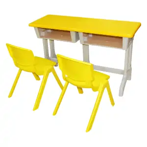 School Furnitures double seater desk & chair- LF 157