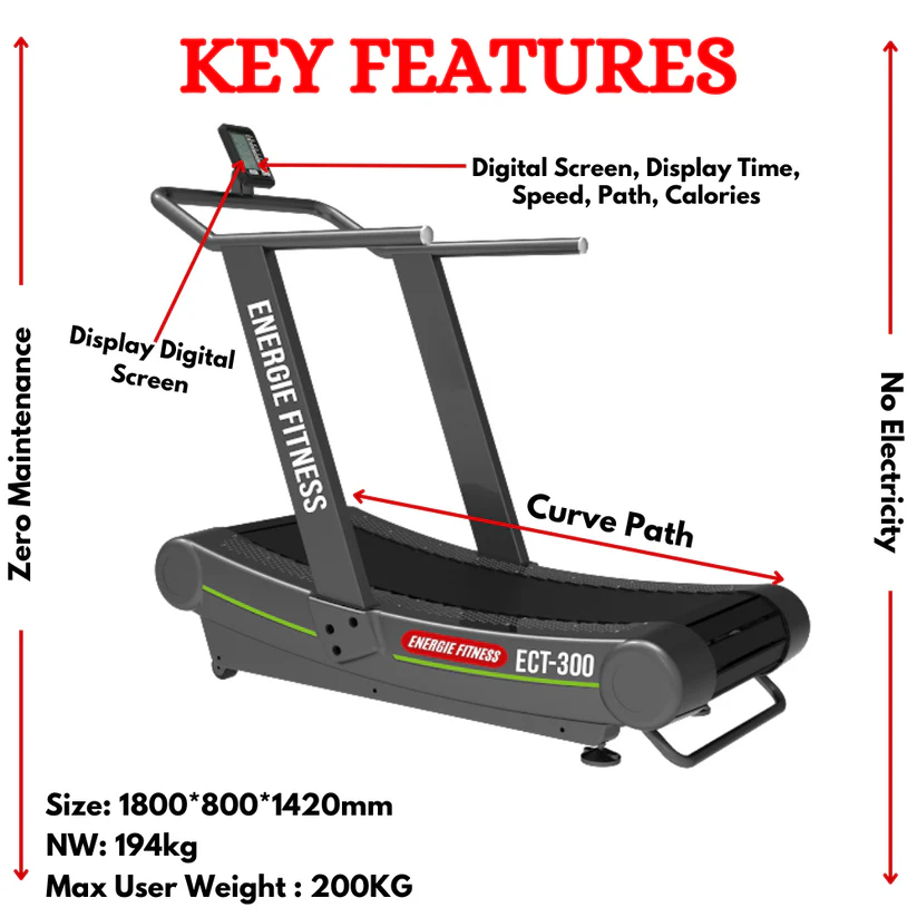 Commercial Curved Treadmill ECT-300