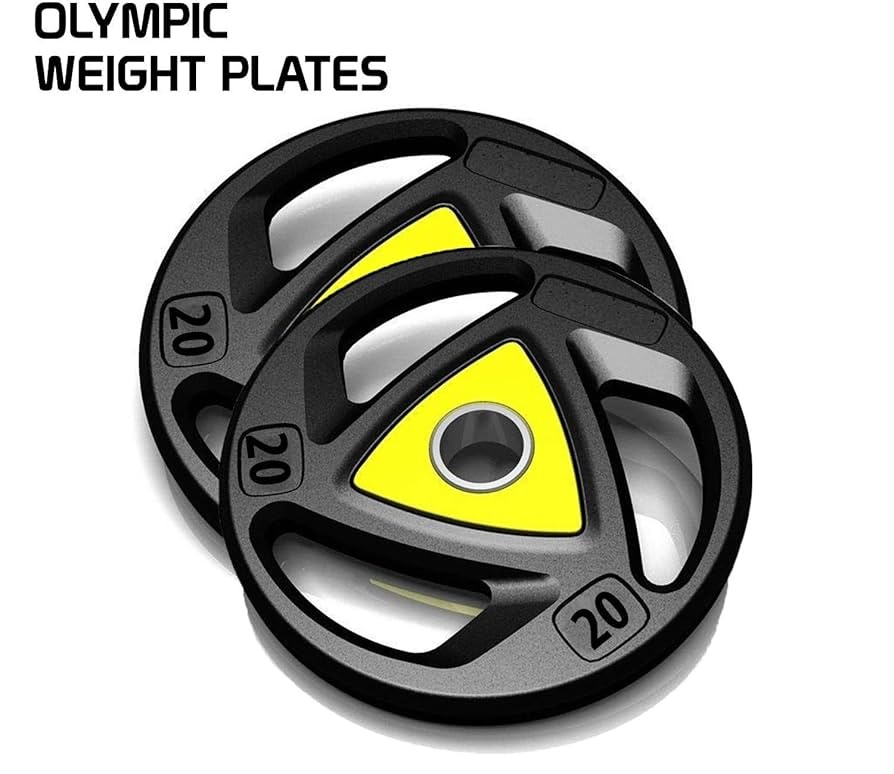 Premium Rubber Coated Triangle Weight Plate -Cartoon Packing