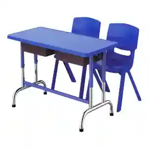 School furnitures double seater desk & chair- LF 158