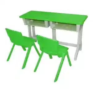 School Furnitures double seater desk & chair- LF 157