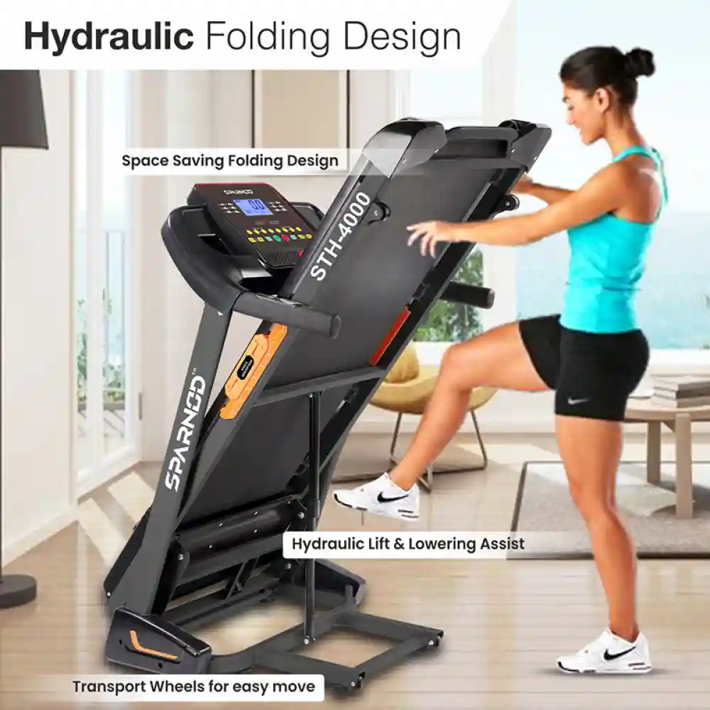 STH-4000 (4.5 HP PEAK DC Motor) Automatic Motorized Running Treadmill