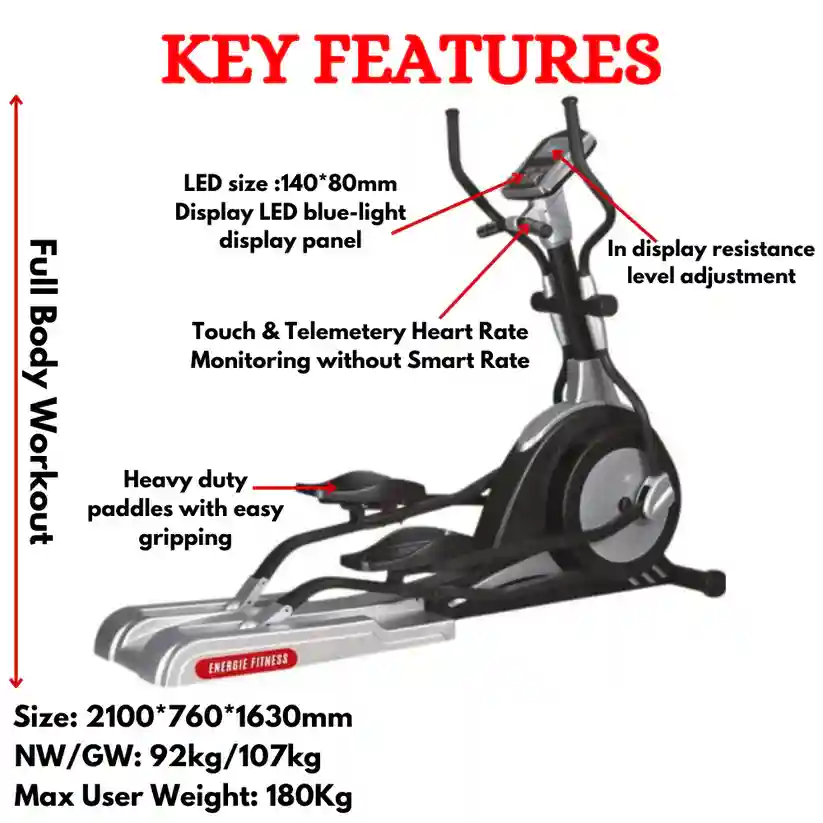 Best Commercial Magnetic Elliptical Cross Trainer FB-6801