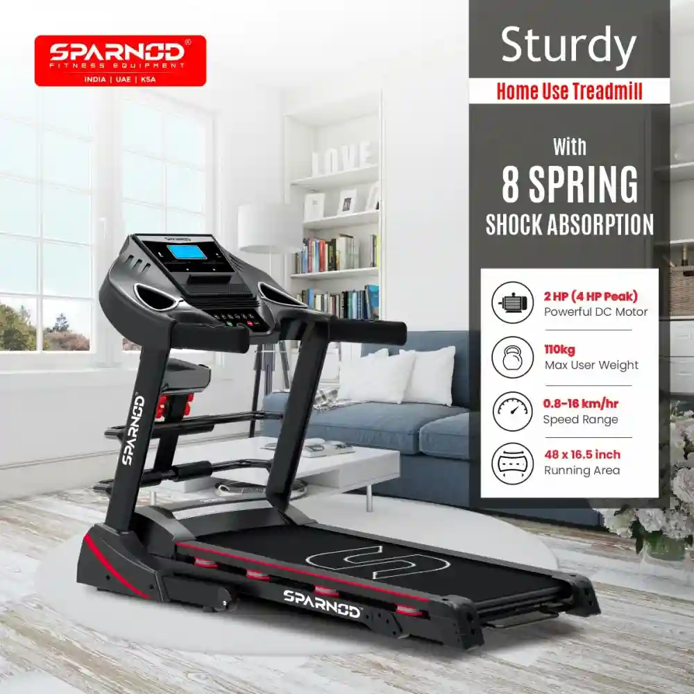 STH-3500 (2 HP DC Motor) Multifunctional Complete Workout home treadmill